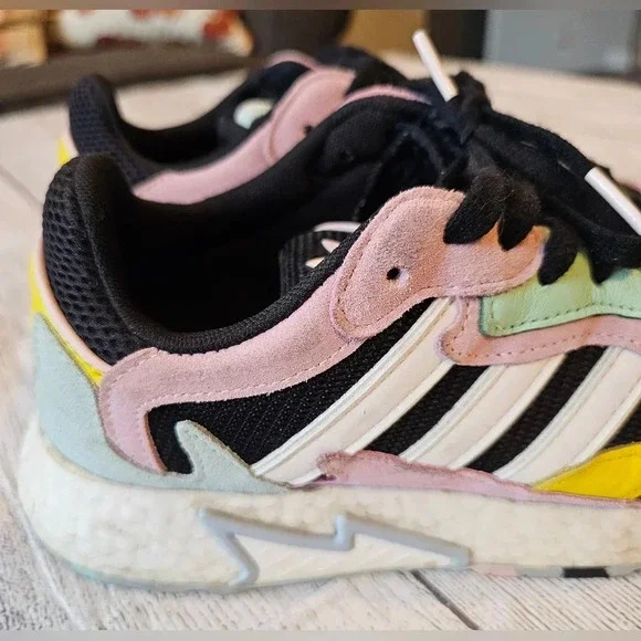 Adidas Originals Tresc Run Boost Pink Multi Women's Size 8 Shoes Sneakers Retro - Picture 5 of 11